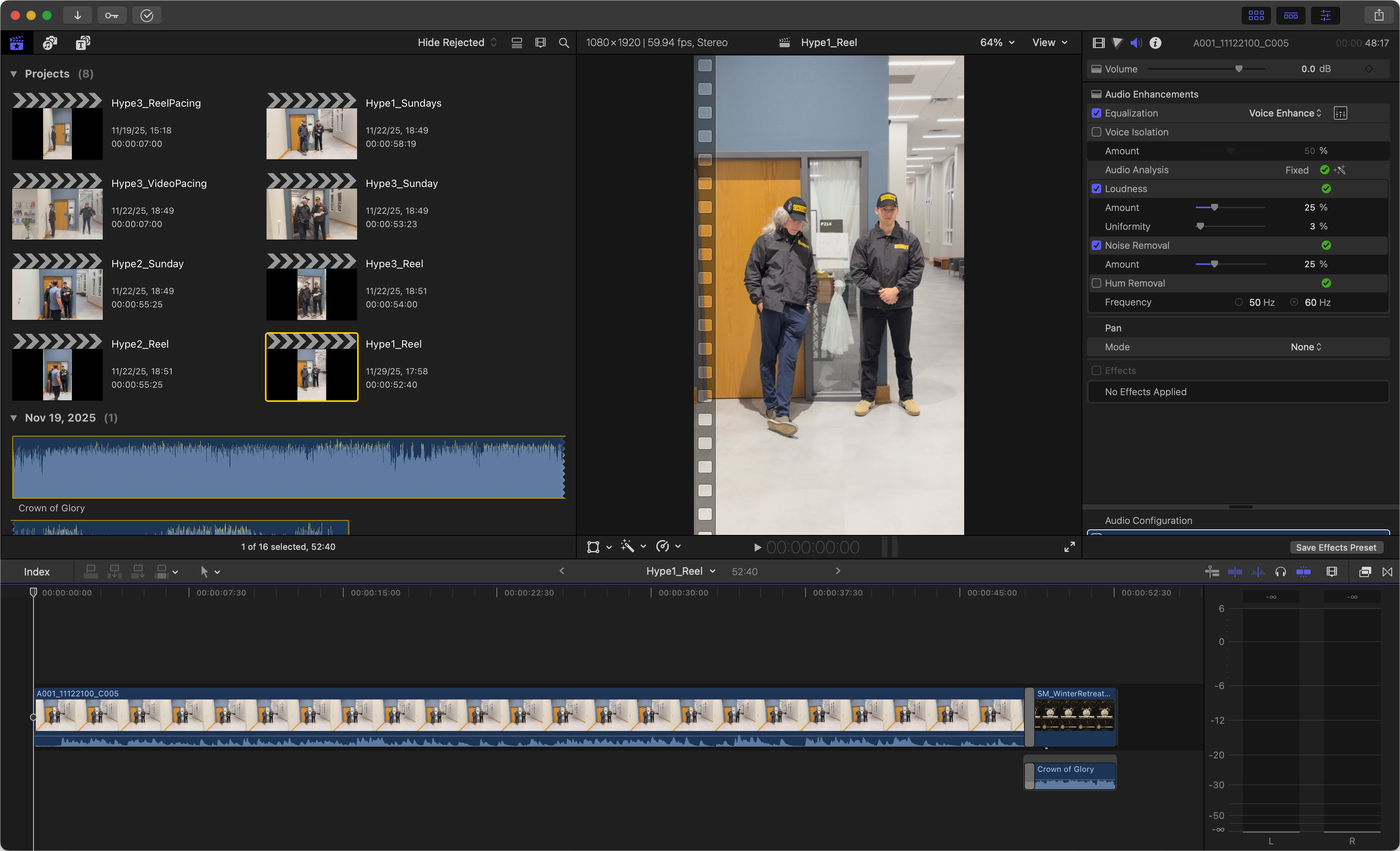 Final Cut Pro Timeline